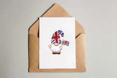 English Gnomes, Gnome with the flag of Britain, London Gnome Product Image 4