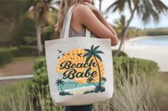 Beach babe PNG, Retro Summer PNG Sublimation Design Product Image 8