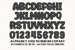 Happy Mouse Alphabet Clipart, happy mouse letters doodle Product Image 2