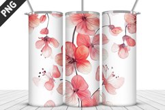 Flowers Tumbler Wrap | Sublimation Design | Tumble PNG Product Image 5