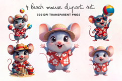 Beach Mouse Clipart PNG Product Image 1