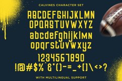 Calvines - Sporty Condensed Sans Serif Font Product Image 8