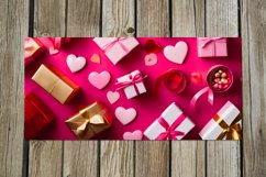 3d love Hearts | black &amp; pink Sublimation Mug design Bundle Product Image 5