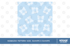 American 4th of July Coquette Cherry Bow Seamless Pattern Product Image 2