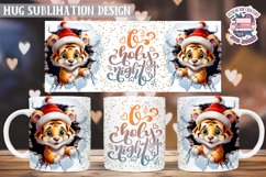 Christmas Mug Wrap Sublimation Funny Quote 3D Wall Animal Product Image 1