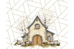 Vintage Cottagecore Barn PNG Clipart, Farmhouse Style Product Image 4