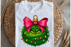 Green Christmas decoration png design for T-shirts Product Image 5