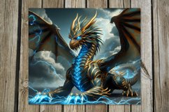 Chinese dragon | mystic Skinny tumbler sublimation designs Product Image 8