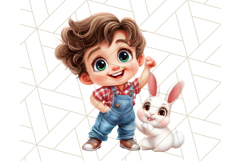 Easter Kids Clipart, Holiday Activities and Craft PNG Product Image 5