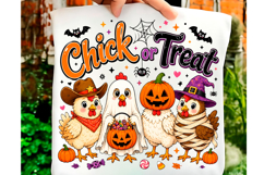 Chick or Treat Halloween Chickens PNG Product Image 1