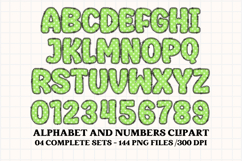 Unicorn Alphabet png clipart, unicorn letters doodle Product Image 2