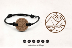 Summer Beach Bracelet Laser Cut SVG Product Image 1