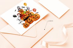 pumpkin for halloween, Autumn sublimation design Product Image 5