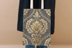 Charcoal Toile Digital Paper Pack, Vintage Floral Toile Product Image 8