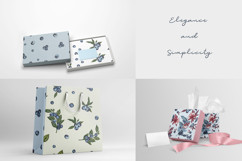 Blueberry vector patterns set Product Image 6