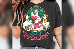 Just a Teacher Goose PNG, Funny Teacher Goose Design Product Image 4