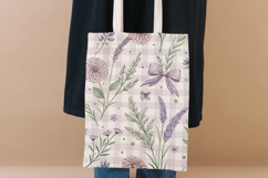 Watercolor Back to School Patterns, Seamless Grandmillennial Product Image 8