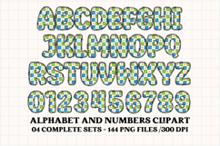 Baby Boy Alphabet PNG Clip Art, baby boy letters doodle Product Image 2