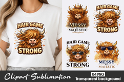 Hair Game Strong Clipart PNG Product Image 1