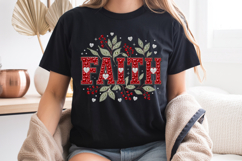 Faith PNG, Red Rhinestone Christian Bling Sublimation Design Product Image 8