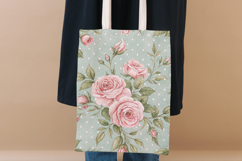 Sweet Peony Shabby Chic Seamless Floral Digital Paper Bundle Product Image 7