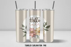 Hello Fall Tumbler Wrap Design 20 Oz Tumbler Wrap Designs Product Image 2
