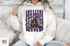 Stay Wicked Halloween PNG, Witch Hat Crystal Sublimation Product Image 7
