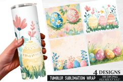 Easter Pattern Tumbler Wrap | Easter Tumbler Wrap Design Product Image 1