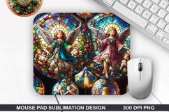 Christmas Mouse Pad Sublimation, Christmas Mouse Pad PNG Product Image 1