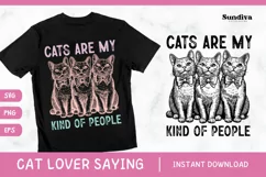 Funny Cat Lover Quotes SVG EPS PNG 8 Product Image 1