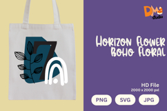 Horizon Flower Boho Floral Monogram Product Image 1