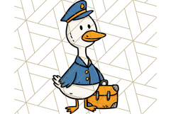Goose Occupation Clipart PNG, Cute Job-Themed Graphics Product Image 4