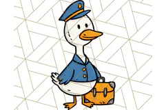 Goose Occupation Clipart PNG, Cute Job-Themed Graphics Product Image 4