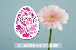 10 3D Easter Egg SVG I Paper cut SVG Design I Easter SVG Product Image 2