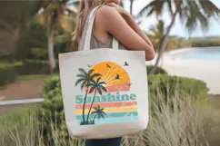 Sunshine Summer PNG, Retro Beach PNG Sublimation Design Product Image 8