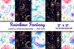 Rainbow Fantasy Background JPG Product Image 1