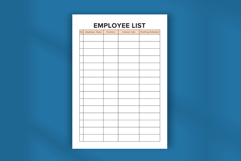 Employee List Template | Editable Canva Staff Directory Product Image 5