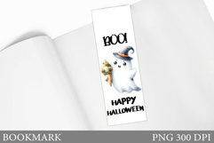 Cute Ghost Bookmark. Halloween Bookmark Sublimation Product Image 1