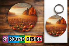Sweet Sublimation Round Ornaments, Autumn Product Image 1