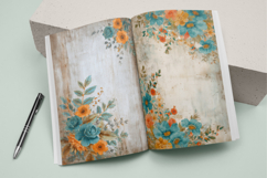 Rustic Vintage Vehicle &amp; Wildflowers Junk Journal Page Product Image 8