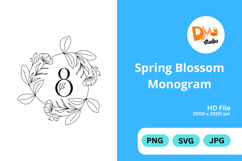 Spring Blossom Monogram Product Image 1