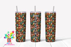 Merry Christmas Skinny tumbler Sublimation #8 Product Image 1