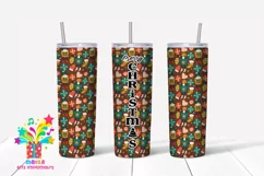 Merry Christmas Skinny tumbler Sublimation #8 Product Image 1