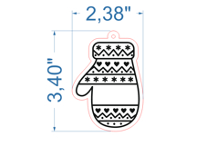 Christmas Ornaments Bundle SVG laser cut files for Glowforge Product Image 8