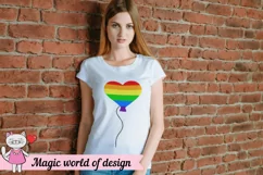Rainbow ball Svg LGBT Gay Pride svg for Cricut Silhouette Product Image 5