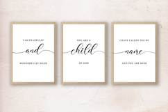 Bible Verse Wall Art Set of 3 Prints Product Image 8