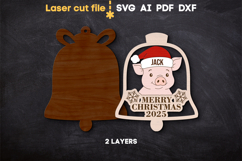 Christmas Tree Toys Bells SVG laser cut files for Glowforge Product Image 8