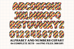 Happy Mouse Alphabet Clipart, happy mouse letters doodle Product Image 2