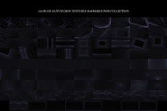 Y2K Glitch Grid Dark Grainy Effect Backgrounds Product Image 8