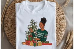 Christmas motivational women png design for T-shirts Product Image 5